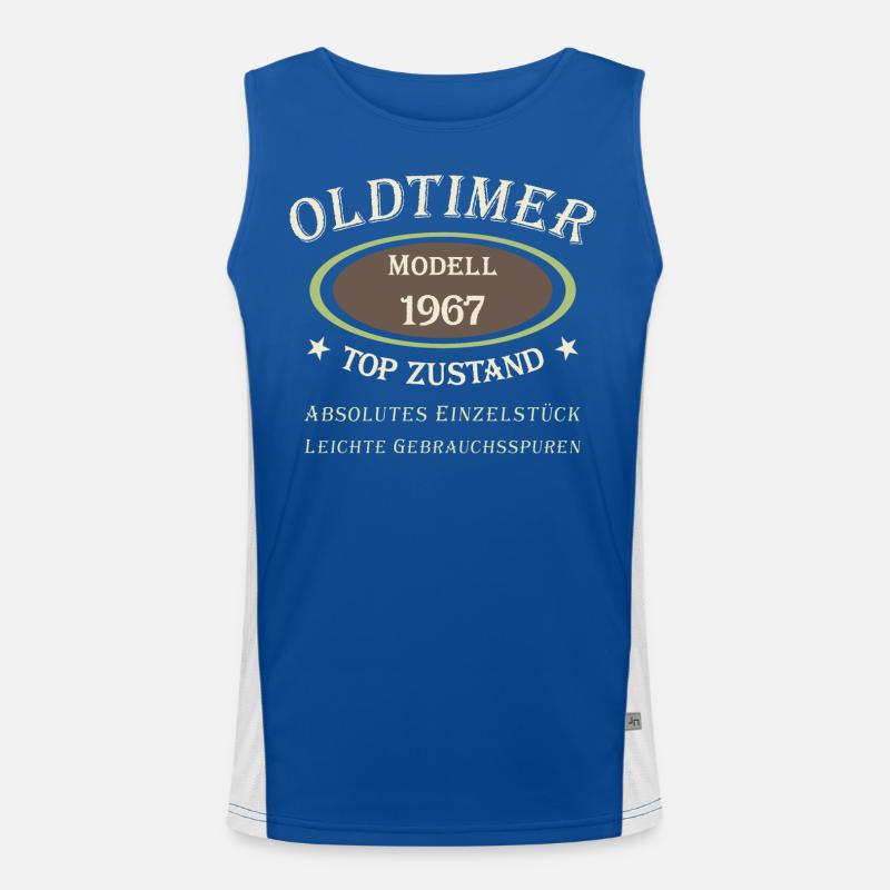 Oldtimer 55th birthday model 1967 - 2022 Men's Functional Contrast Tank Top 