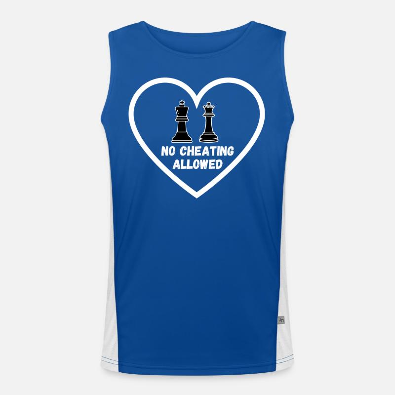 Schach Trend Échecs Triche Cheat Queens Gambit Débardeur respirant contrasté Homme 