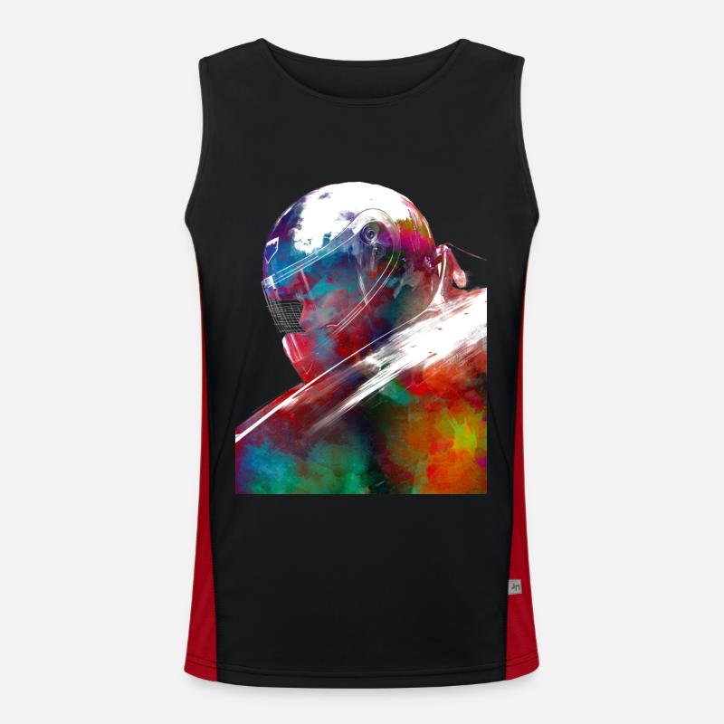 Bobsport Kunst #bobsleigh Funktionelles Kontrast-Tank Top für Männer 