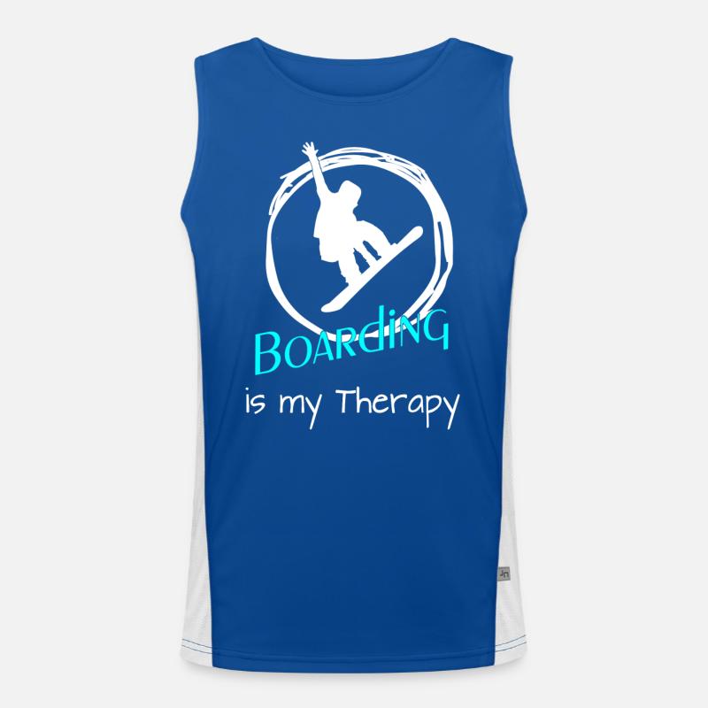 Boarding Snowboarding Funktionelles Kontrast-Tank Top für Männer 