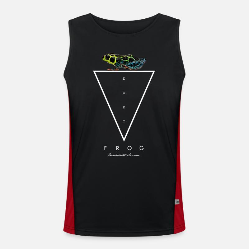 Mimische Pfeilgiftfrosch Ranitomeya Imitator Funktionelles Kontrast-Tank Top für Männer 