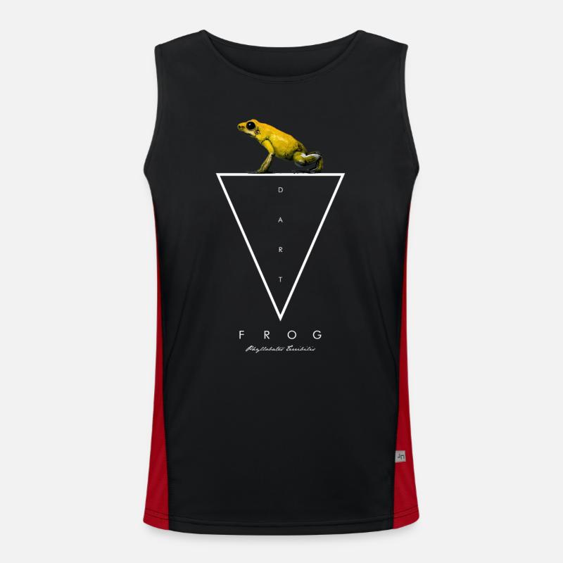 Golden Poison Dart Frog Phyllobates Terribilis Men's Functional Contrast Tank Top 