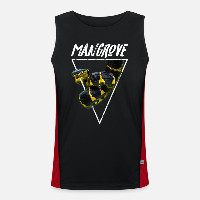 Mangrovenschlangen-Gift-Schlangenpfleger Funktionelles Kontrast-Tank Top für Männer 
