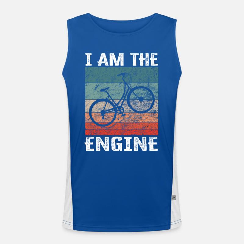 I'm the engine - funny bike saying Men's Functional Contrast Tank Top 