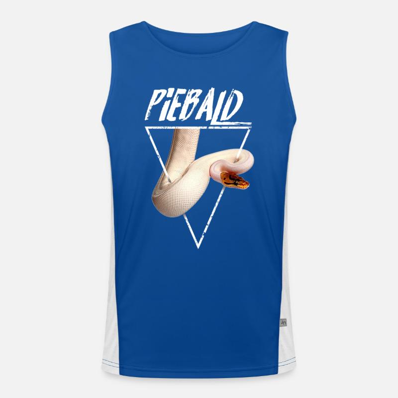 Piebald Ball Python Reptilienpfleger Funktionelles Kontrast-Tank Top für Männer 