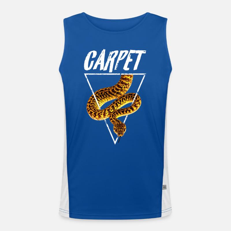 Carpet Python Retro Snake Owner Men's Functional Contrast Tank Top 