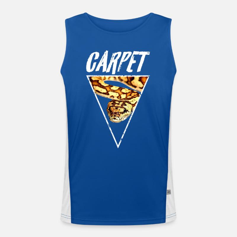 Teppichpython Besitzer Reptile Keeper Funktionelles Kontrast-Tank Top für Männer 