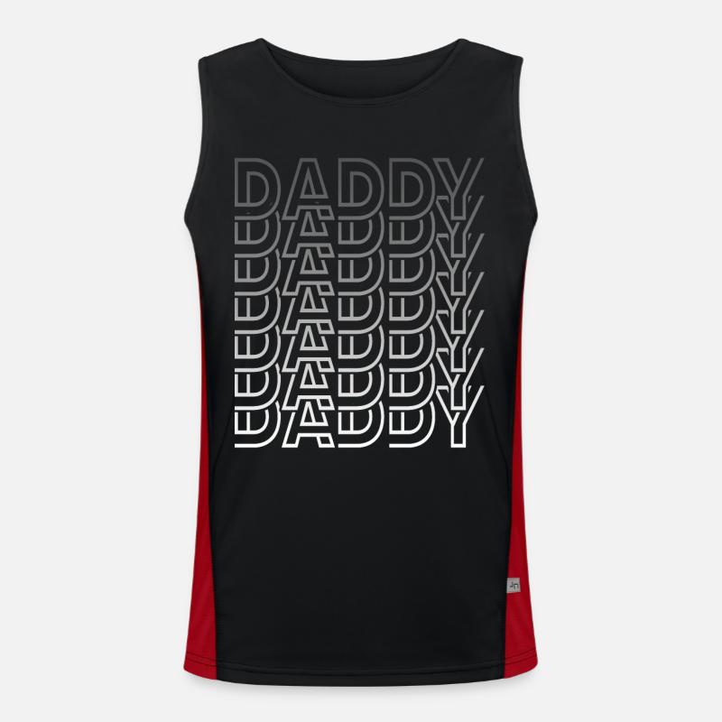 Daddy Retro Vintage Fathers Day Men's Functional Contrast Tank Top 