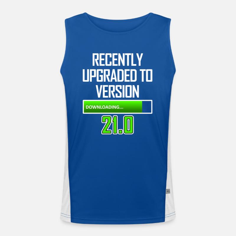 IT-Mitarbeiter 21. Geburtstag PC-Gaming Funktionelles Kontrast-Tank Top für Männer 