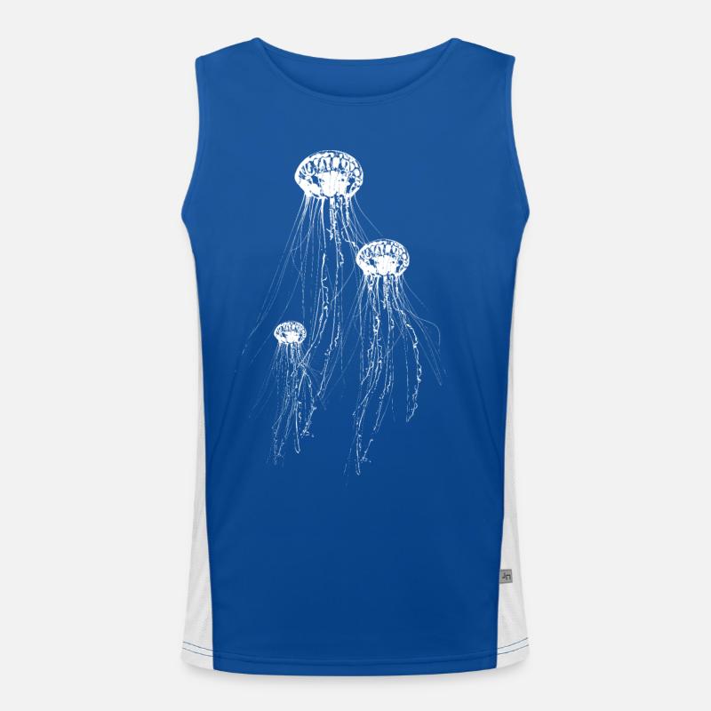 Qualle Funktionelles Kontrast-Tank Top für Männer 