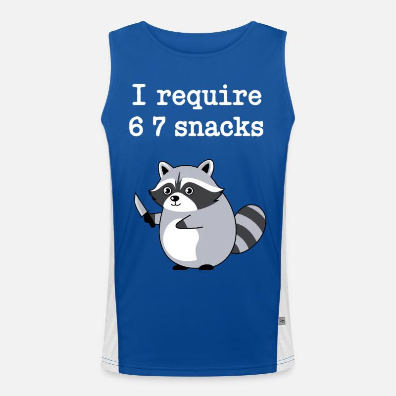 6-7 Internet Meme Cooler 6 7 Waschbär Funktionelles Kontrast-Tank Top für Männer 