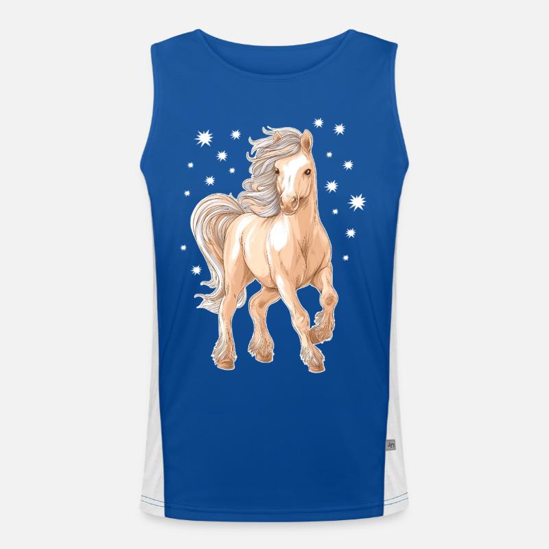 Horse Pony Men's Functional Contrast Tank Top 