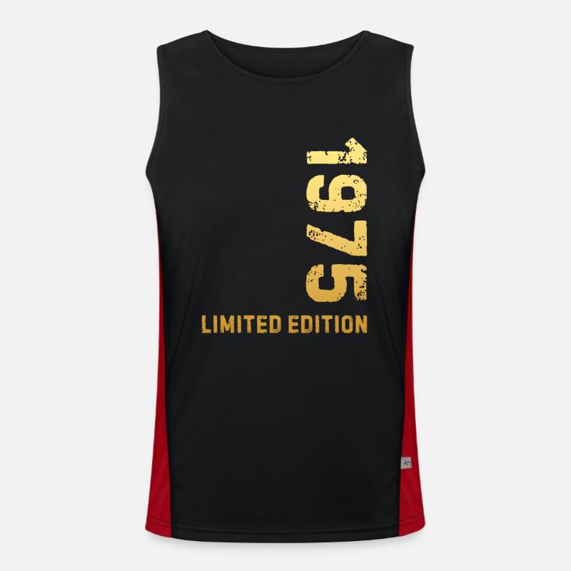 50. Geburtstag 1975 Limited Edition Funktionelles Kontrast-Tank Top für Männer 