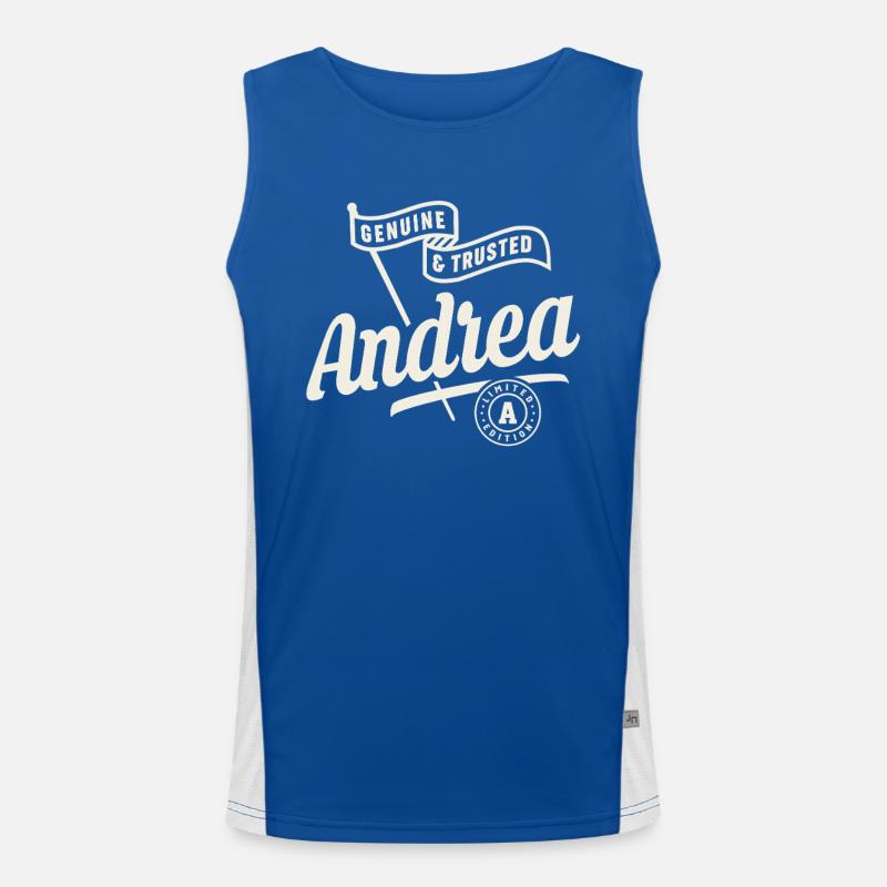 Nom Andrea Custom - Andrea Débardeur respirant contrasté Homme 