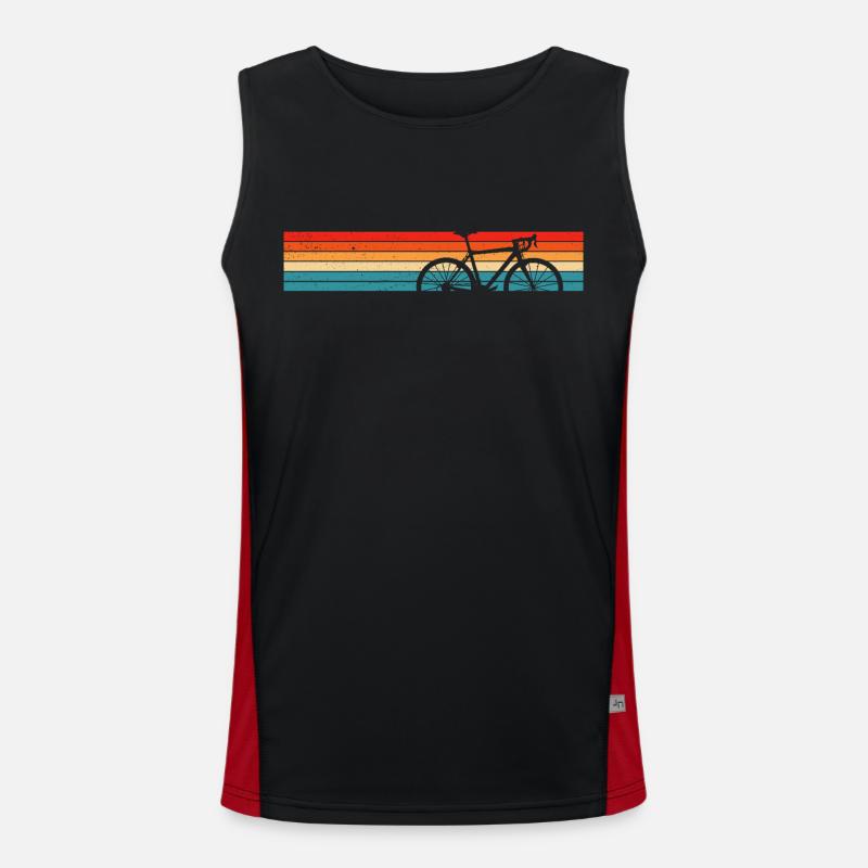 Vélo Rétro Cycliste Cyclisme Débardeur respirant contrasté Homme 
