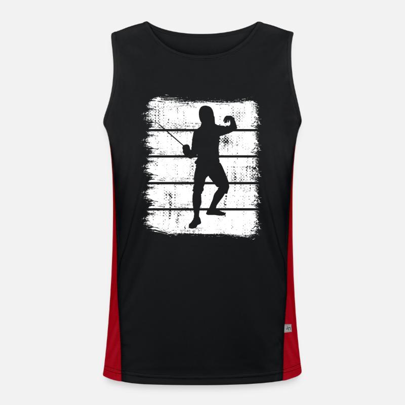 Fechter Funktionelles Kontrast-Tank Top für Männer 