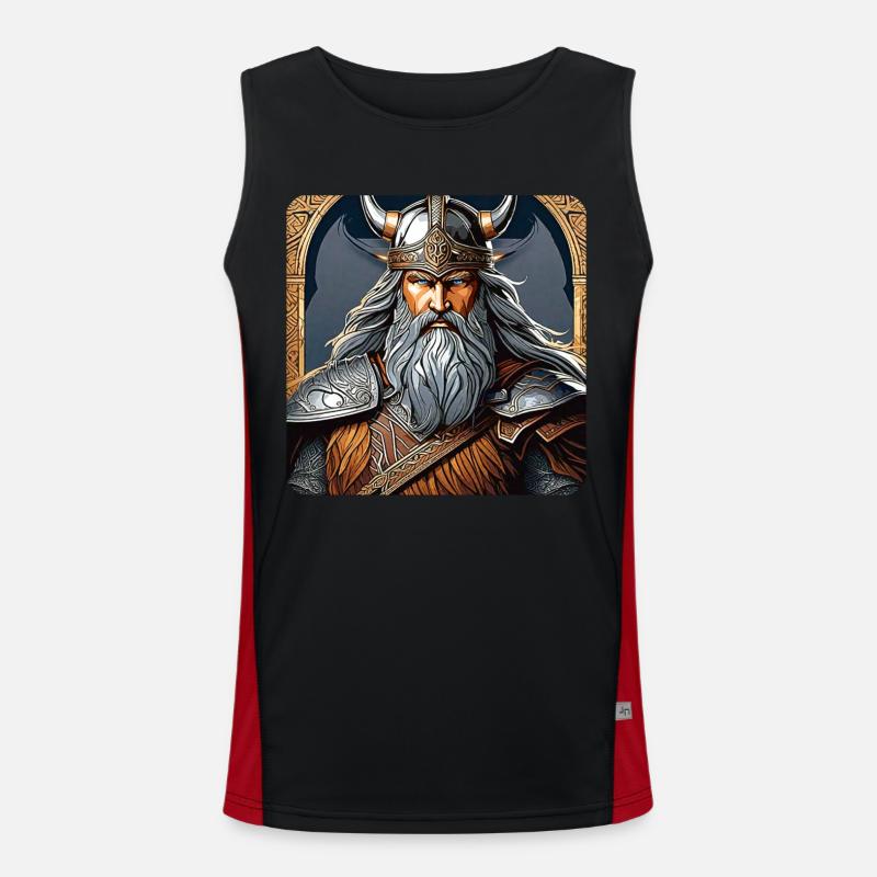 Germane Wikinger Funktionelles Kontrast-Tank Top für Männer 
