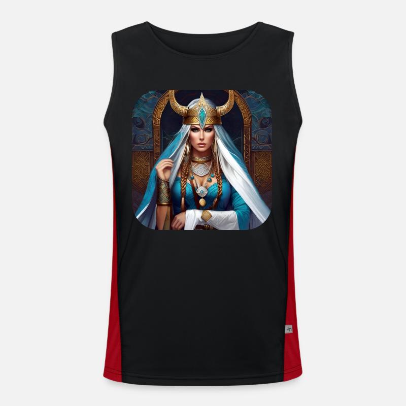 Proud Vikings in Germania Shieldmaiden Men's Functional Contrast Tank Top 