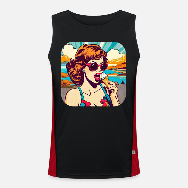 Fille rétro cool Débardeur respirant contrasté Homme 