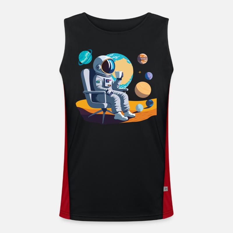 Pause-café interstellaire Débardeur respirant contrasté Homme 