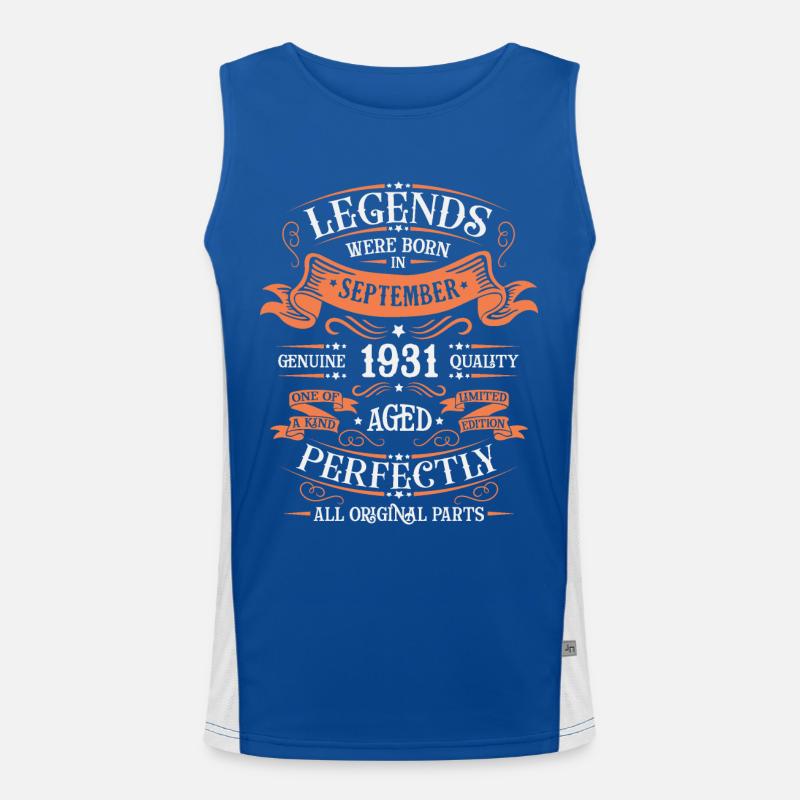 SEPTEMBER 1931 Men's Functional Contrast Tank Top 