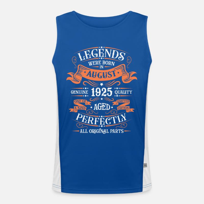 Legendary Since August 1925 Funktionelles Kontrast-Tank Top für Männer 