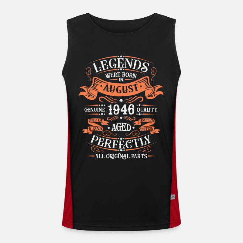 AUGUST 1946 Men's Functional Contrast Tank Top 