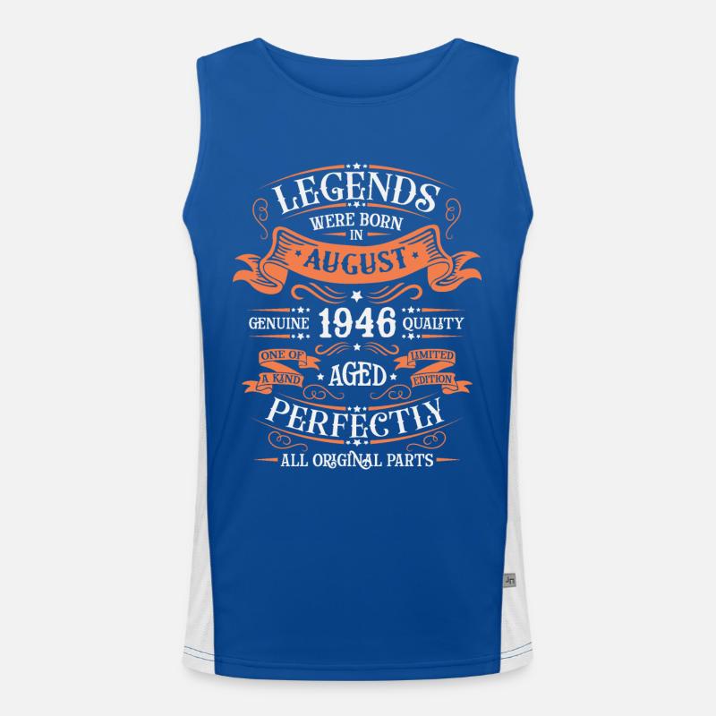 AOÛT 1946 Débardeur respirant contrasté Homme 