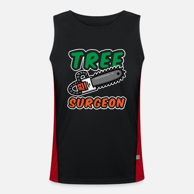 Tree Surgeon Arborist Lumberjack Baumchirurg Funktionelles Kontrast-Tank Top für Männer 