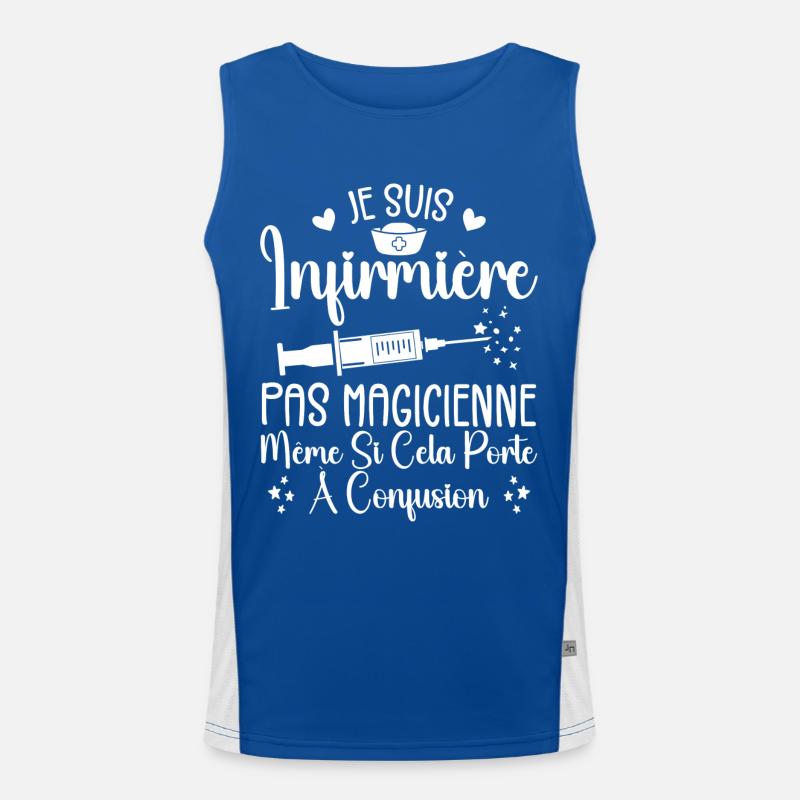 Krankenschwester Humor - Krankenschwester Geschenk Funktionelles Kontrast-Tank Top für Männer 