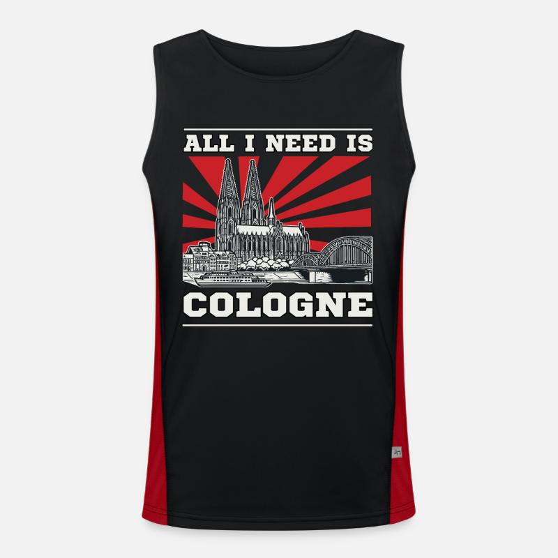 All I Need is Cologne Design – Kölner, Kölnerin Men's Functional Contrast Tank Top 