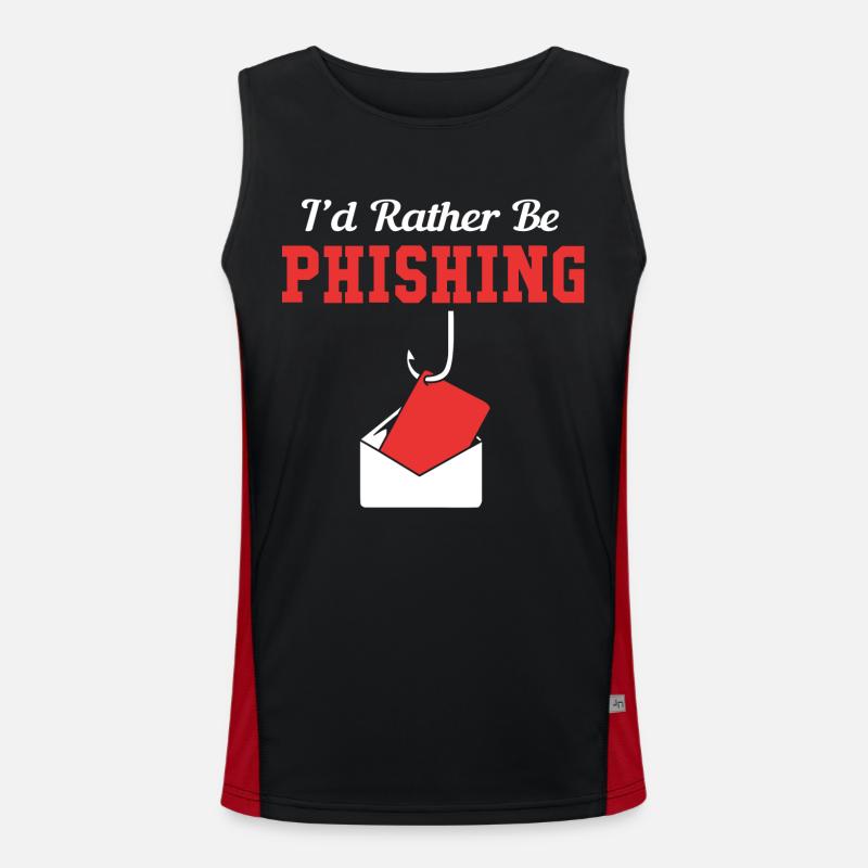 Cybersecurity Cyber Programmierer Hacker Funktionelles Kontrast-Tank Top für Männer 