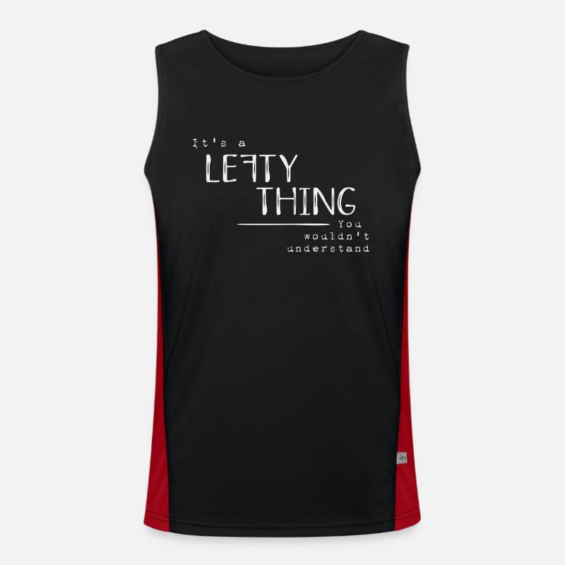 It’s A Lefty Thing Linkshänder Humor Fun Funktionelles Kontrast-Tank Top für Männer 