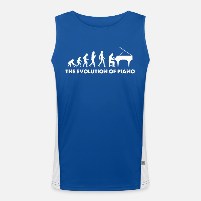 The Evolution Of Piano Funktionelles Kontrast-Tank Top für Männer 