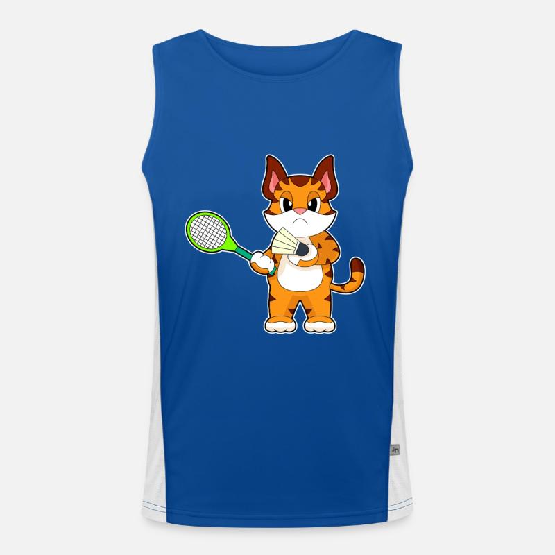 Tiger Badminton Badminton Racket Men's Functional Contrast Tank Top 