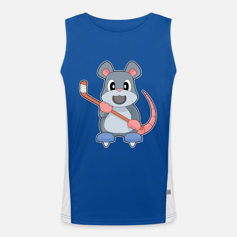 Mouse Bâton de hockey sur glace Débardeur respirant contrasté Homme 