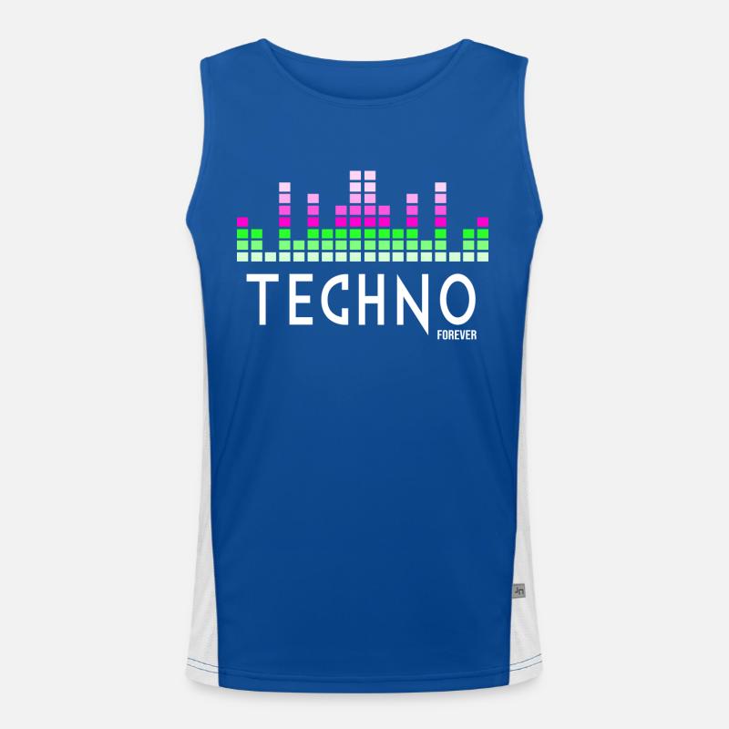 Techno pour toujours Débardeur respirant contrasté Homme 
