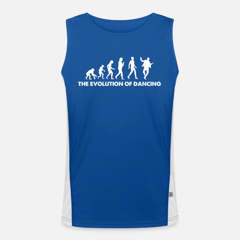 The Evolution Of Dancing Funktionelles Kontrast-Tank Top für Männer 