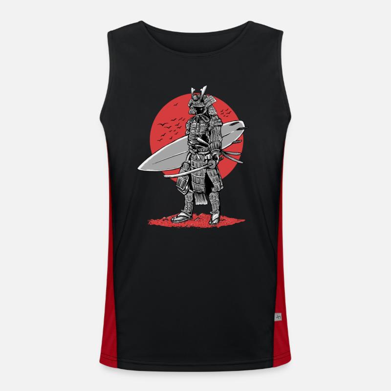 Surfer Samurai Men's Functional Contrast Tank Top 