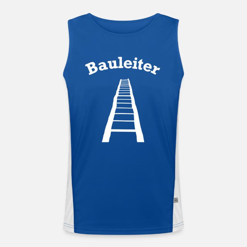 funny construction manager construction site design Men's Functional Contrast Tank Top 