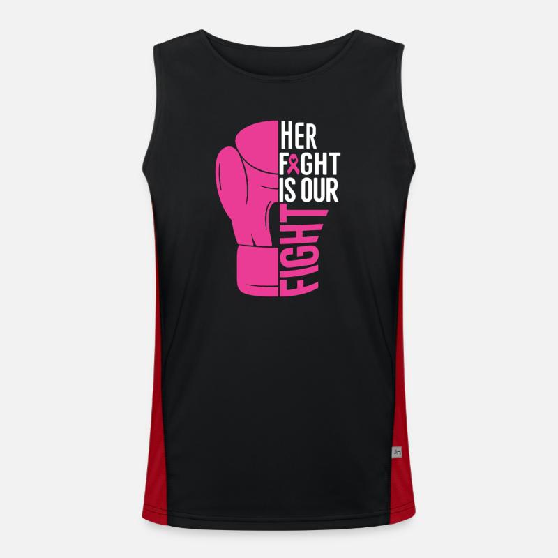Ihr Kampf ist unser Kampf Funktionelles Kontrast-Tank Top für Männer 