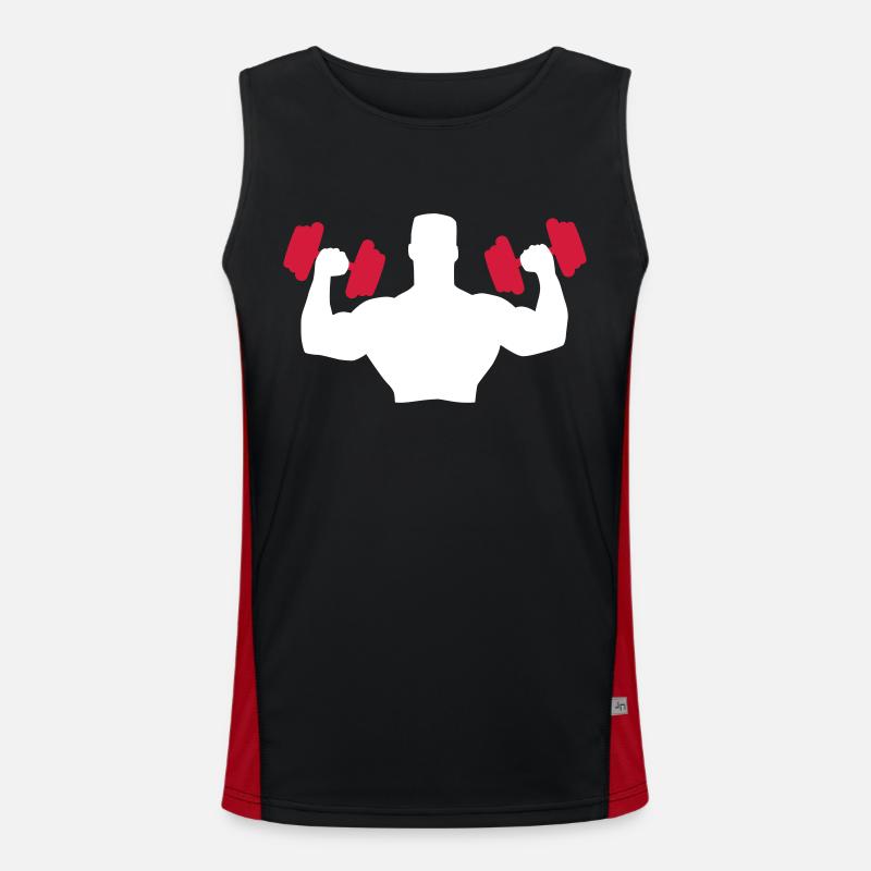 Muscle Man Training Débardeur respirant contrasté Homme 