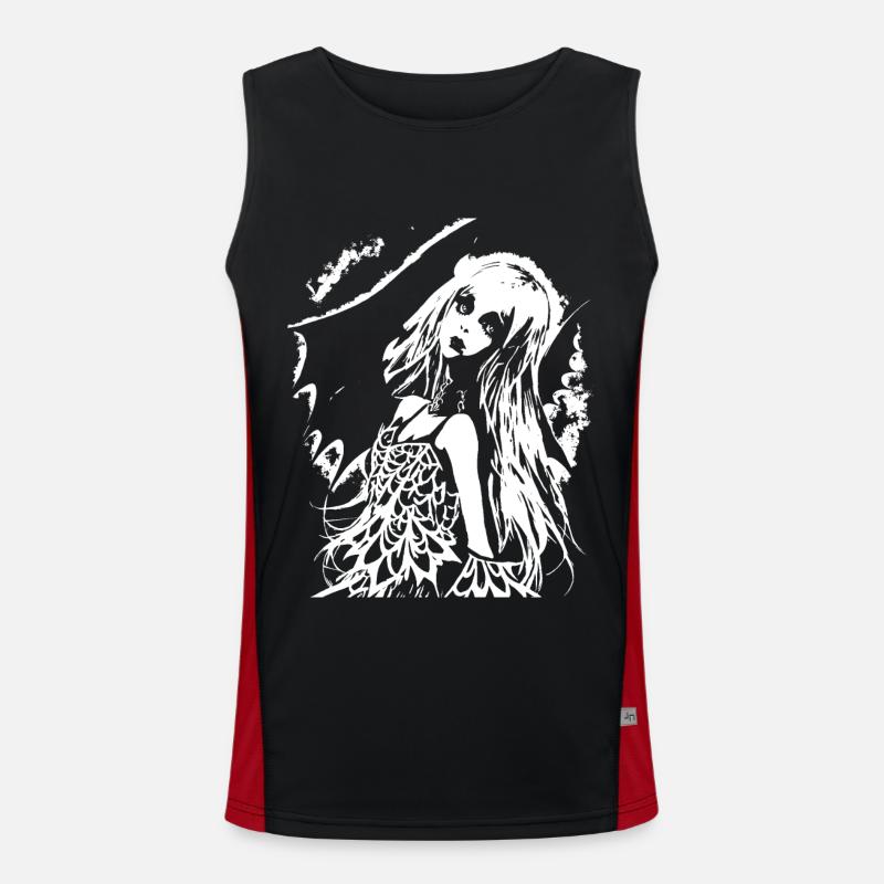 Fairycore Esthétique Squelette Fée Goth Gothique G Débardeur respirant contrasté Homme 