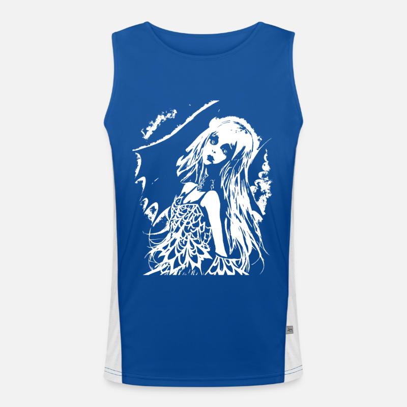 Fairycore Ästhetik Skelett Fee Goth Gothic G Funktionelles Kontrast-Tank Top für Männer 