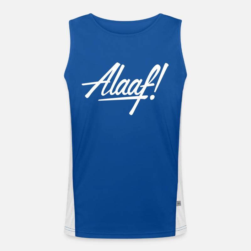 Alaaf! design blanc Débardeur respirant contrasté Homme 