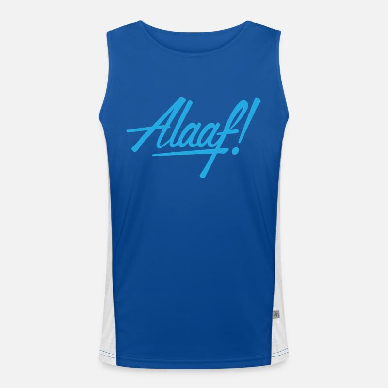 Alaaf! design bleu Débardeur respirant contrasté Homme 