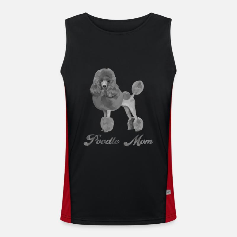 Poodle Mom Men's Functional Contrast Tank Top 