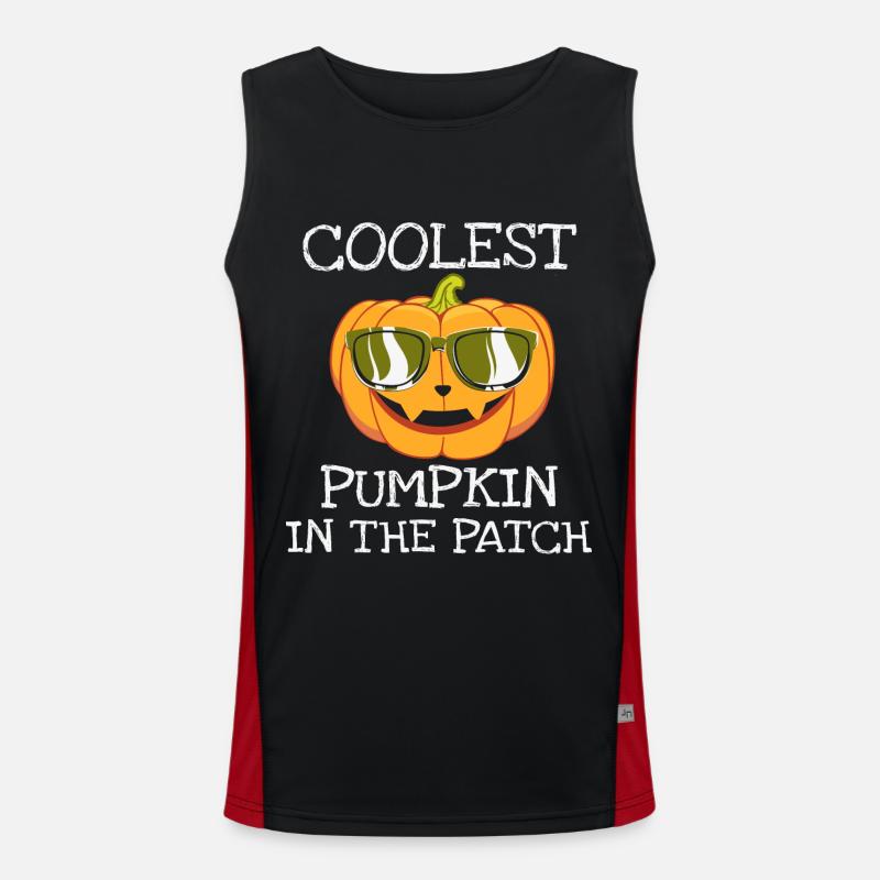 Coolest pumpkin in the patch. Men's Functional Contrast Tank Top 