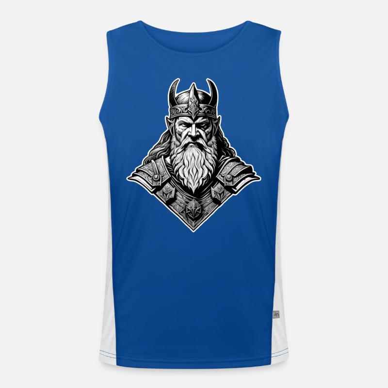 Proud Viking Warrior Germanic Men's Functional Contrast Tank Top 