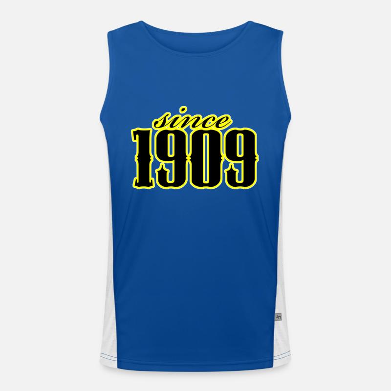 depuis 1909 (noir) Débardeur respirant contrasté Homme 